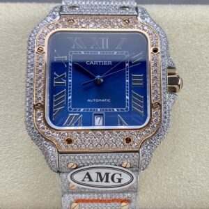 Replica Cartier Santos W2SA0020 AMG Factory Diamond Case - AR Replica Watches