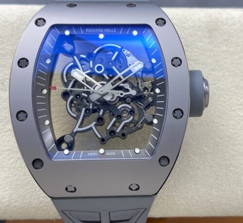 Replica Richard Mille RM055 ZF Factory Gray Titanium - AR Replica Watches