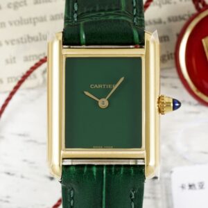 Replica Cartier Tank WGTA0191 AF Factory Green Strap - AR Replica Watches