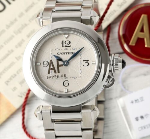 Replica Cartier Pasha WSPA0021 AF Factory Silver Strap - AR Replica Watches