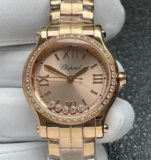 Replica Chopard HAPPY SPORT 275378-5009 YF Factory Diamond Bezel - AR Replica Watches