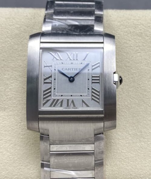 Replica Cartier Tank WSTA0074 8848 Factory Stainless Steel Strap - AR Replica Watches