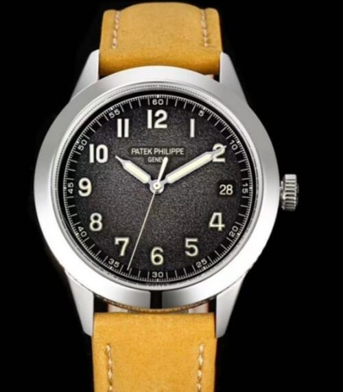 Replica Patek Philippe Calatrava 5226G-001 GR Factory Beige Strap - AR Replica Watches