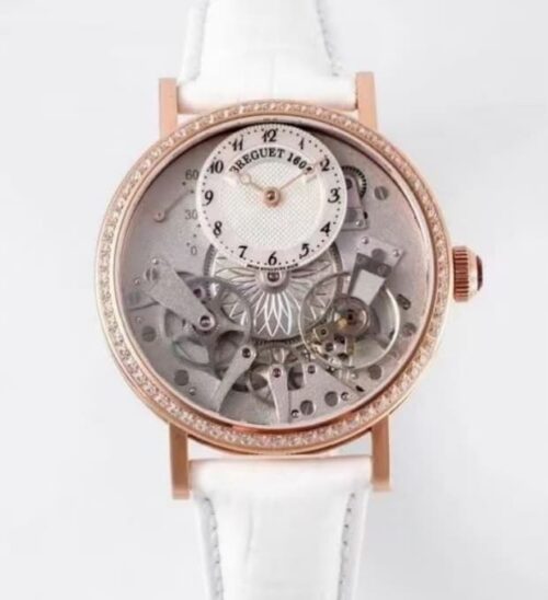 Replica Breguet Tradition 7038BR-18-9V6-D00D ZF Factory White Strap - AR Replica Watches