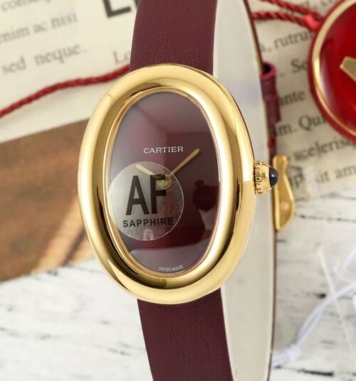 Replica Cartier Tub WGBA0032 AF Factory Red Strap - AR Replica Watches