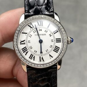 Replica Cartier RONDE DE CARTIER WR000251 K11 Factory Black Strap - AR Replica Watches