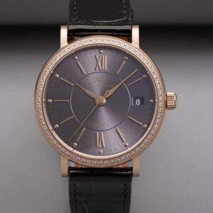 Replica IWC Portofino IW458108 V7 Factory Black Strap - AR Replica Watches