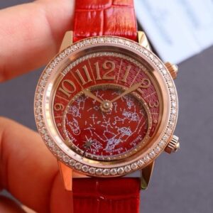 Replica Jaeger LeCoultre Rendez Vous 3482560 CC Factory Red Strap - AR Replica Watches