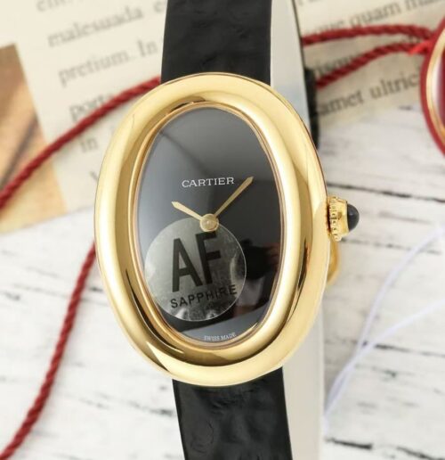 Replica Cartier Tub WGBA0040 AF Factory Black Strap - AR Replica Watches