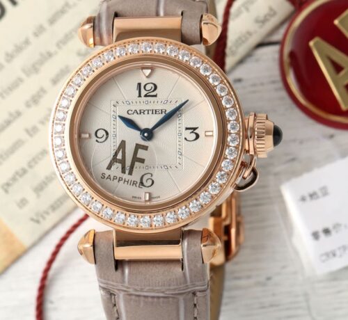 Replica Cartier Pasha WJPA0017 AF Factory Grey Strap - AR Replica Watches