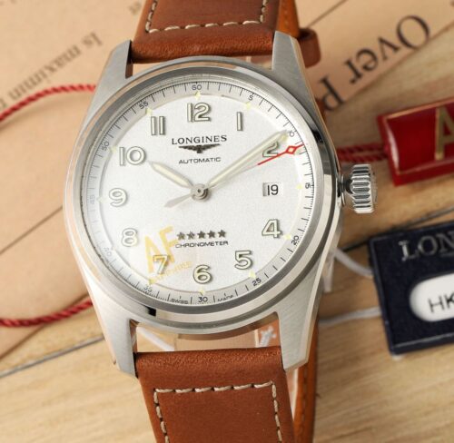 Replica Longines Spirit L3.811.4.73.2 AF Factory Silver Dial - AR Replica Watches