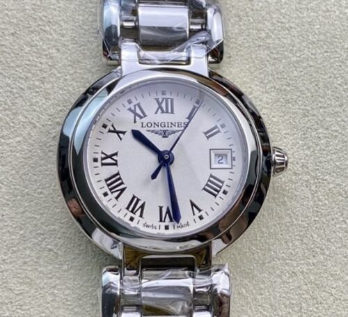 Replica Lonines Elegant L8.120.4.71.6 GS Factory Silver Strap - AR Replica Watches