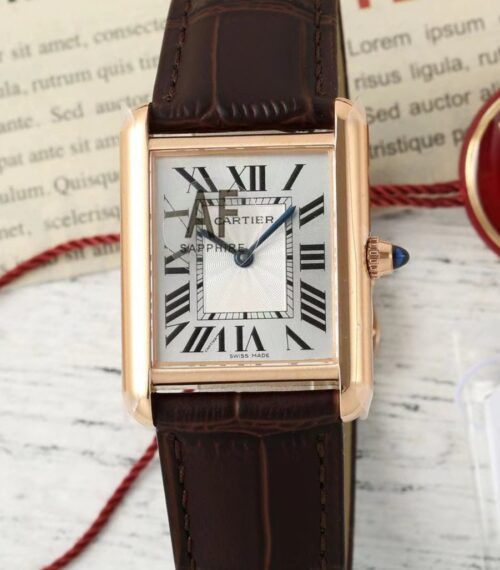 Replica Cartier Tank WGTA0056 AF Factory Gold Case - AR Replica Watches