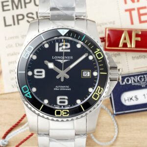 Replica Longines Concas L3.781.4.59.6 AF Factory Black Dial - AR Replica Watches