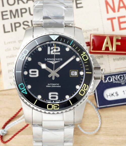 Replica Longines Concas L3.781.4.59.6 AF Factory Black Dial - AR Replica Watches