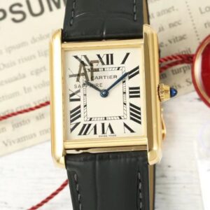 Replica Cartier Tank WGTA0067 AF Factory Grey Strap - AR Replica Watches
