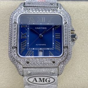Replica Cartier Santos WSSA0011 AMG Factory White Dial - AR Replica Watches
