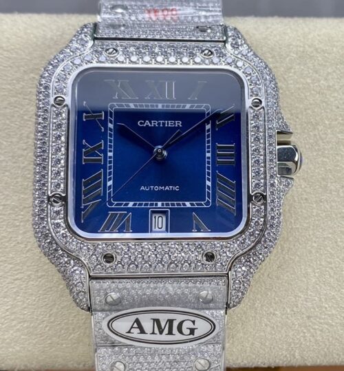 Replica Cartier Santos WSSA0011 AMG Factory White Dial - AR Replica Watches