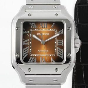 Replica Cartier Santos WSSA0065 BV Factory Gradient Brown - AR Replica Watches