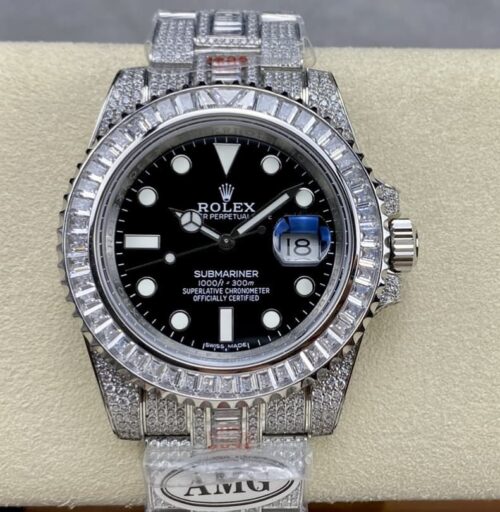 Replica Rolex GMT Master 116759 SAru-78216 AMG Factory Black Dial - AR Replica Watches