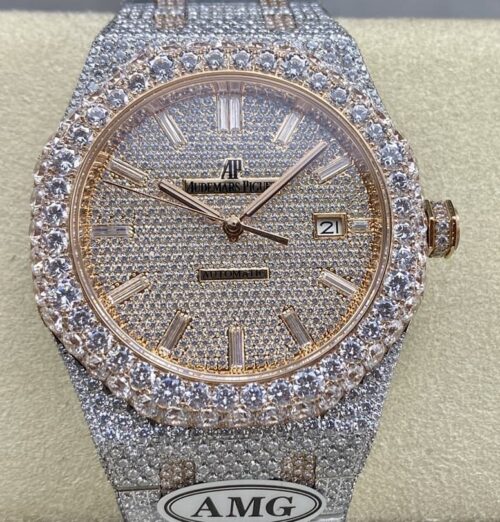 Replica Audemars Piguet Royal Oak 15400OR.023 AMG Factory Diamond Strap - AR Replica Watches