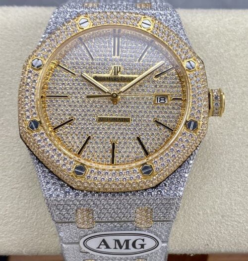 Replica Audemars Piguet Royal Oak 15400OR.020 AMG Factory Gold Bezel - AR Replica Watches