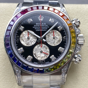 Replica Rolex Cosmograph Daytona 116599 RBOW ZF Factory Colored Diamond Bezel - AR Replica Watches