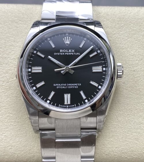 Replica Rolex Oyster Perpetual 126000-0014 VS Factory Black Dial - AR Replica Watches