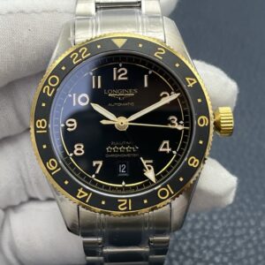 Replica Longines Spirit L3.812.5.53.6 LG Factory Black Dial - AR Replica Watches