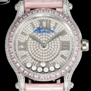 Replica Chopard Happy Diamonds 274891-9001 YF Factory Pink Strap - AR Replica Watches