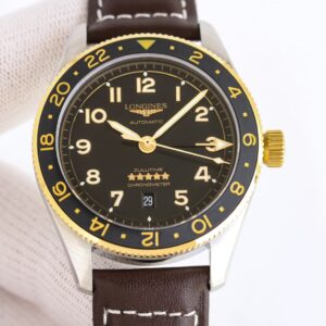 Replica Longines Spirit L3.812.5.53.2 TW Factory Black Dial - AR Replica Watches