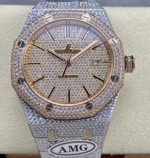 Replica Audemars Piguet Royal Oak 15400OR.021 AMG Factory Rose Gold - AR Replica Watches