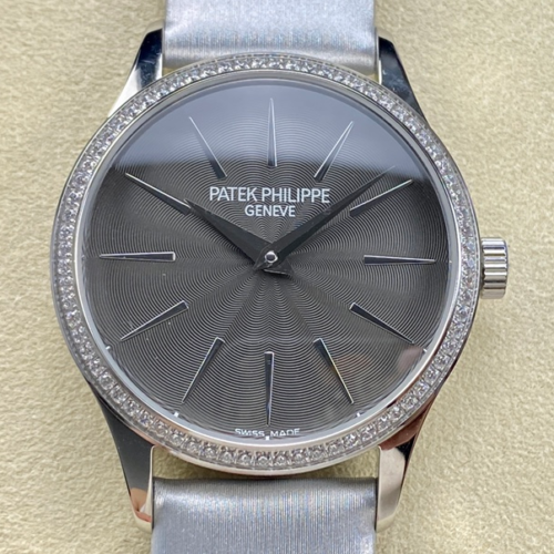 Replica Patek Philippe Calatrava 4897G-010 Silver-grey Dial - AR Replica Watches