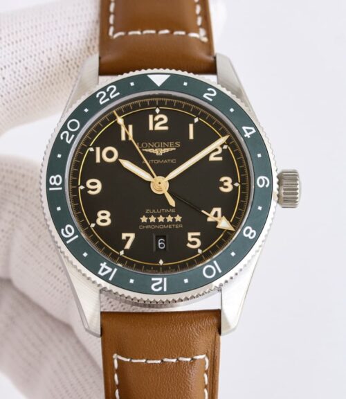 Replica Longines Spirit L3.802.4.63.2 TW Factory Brown Strap - AR Replica Watches