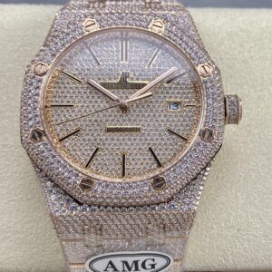 Replica Audemars Piguet Royal Oak 15400OR.022 AMG Factory Diamond Dial - AR Replica Watches