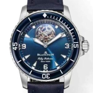 Replica Blancpain Fifty Fathoms Tourbillon 5025-12B40-O52B YS Factory Blue Strap - AR Replica Watches