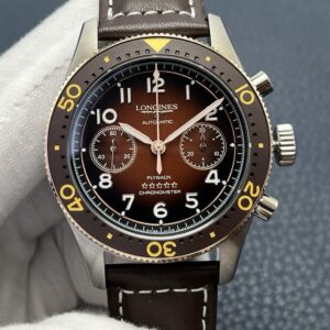 Replica Longines Spirit L3.821.5.59.2 LG Factory Brown Dial - AR Replica Watches