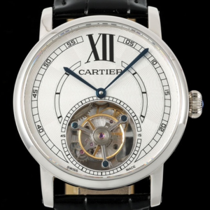 Replica Cartier Ronde De Tourbillon W1556216 RMS Factory Black Strap - AR Replica Watches