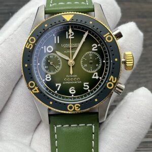 Replica Longines Spirit L3.821.5.53.2 LG Factory Green Dial - AR Replica Watches
