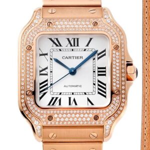 Replica Cartier Santos WJSA0012 BV Factory Blue Steel Hands - AR Replica Watches