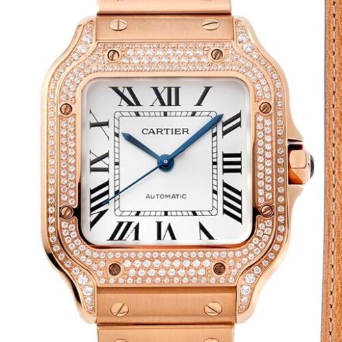Replica Cartier Santos WJSA0012 BV Factory Blue Steel Hands - AR Replica Watches