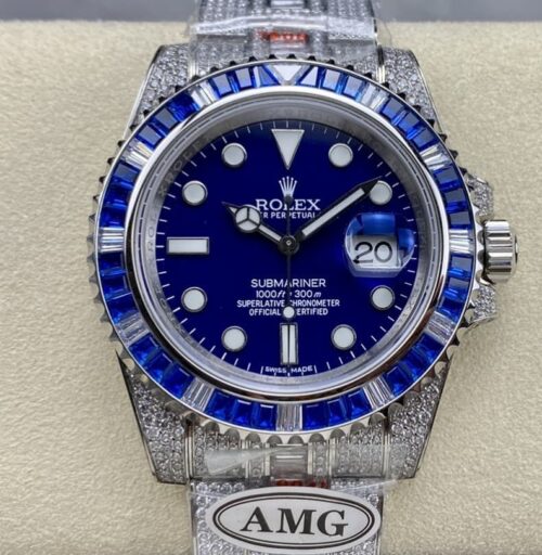 Replica Rolex GMT Master 116759 SAru-78211 AMG Factory Blue Dial - AR Replica Watches