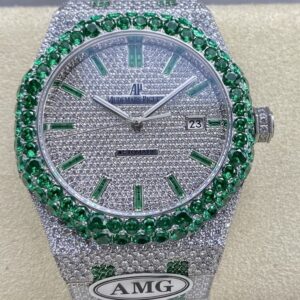 Replica Audemars Piguet Royal Oak 15400ST.013 AMG Factory Green Diamond - AR Replica Watches