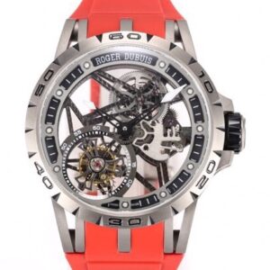 Replica Roger Dubuis Excalibur RDDBEX0479 NEW Factory Red Strap - AR Replica Watches