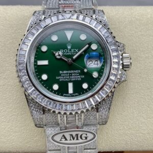 Replica Rolex GMT Master 116759 SAru-78214 AMG Factory Green Dial - AR Replica Watches