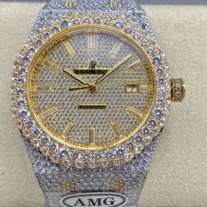 Replica Audemars Piguet Royal Oak 15400OR.026 AMG Factory Gold Dial - AR Replica Watches