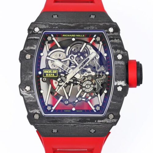 Replica Richard Mille RM35-02 ZF Factory V7 Red Strap - AR Replica Watches