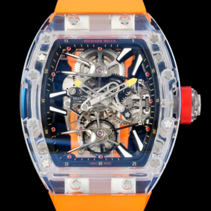 Replica Richard Mille Tourbillon RM27-02 RM Factory Orange Strap - AR Replica Watches