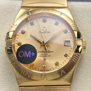 Replica Omega Constellation 123.50.38.21.58.001 OM Factory Champagne Dial - AR Replica Watches