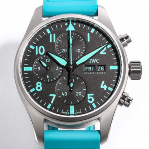 Replica IWC Pilot IW388108 TW Factory Green Strap - AR Replica Watches